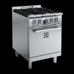 Electrolux Professional EM Series ACFG24TW 4 Open Gas Burner Range with Static Oven 24"