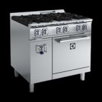 Electrolux Professional EM Series ACFG36TW 6 Open Gas Burner Range with Static Oven 36″